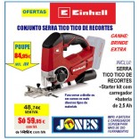 SERRA DE RECORTES TICO TICO EINHELL A BATERIA COMPLETA